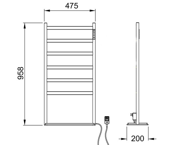 полотенцесушитель WONZON & WOGHAND ESSEN 475х958